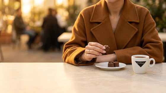 Gianduja aus Turin mit Espresso