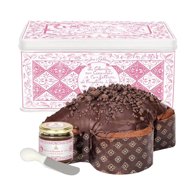 Fiasconaro La Colomba Con Cioccolato E Confettura Di Fragoline di Bosco Dolce & Gabbana Rosa