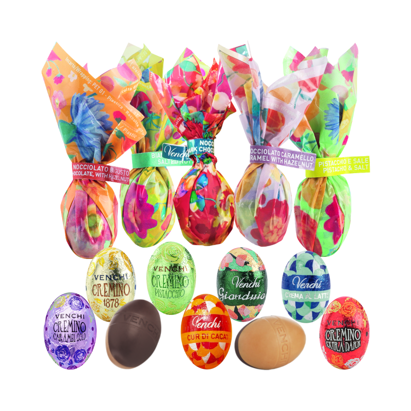 Venchi Schokoladen Ostereier Nest gross