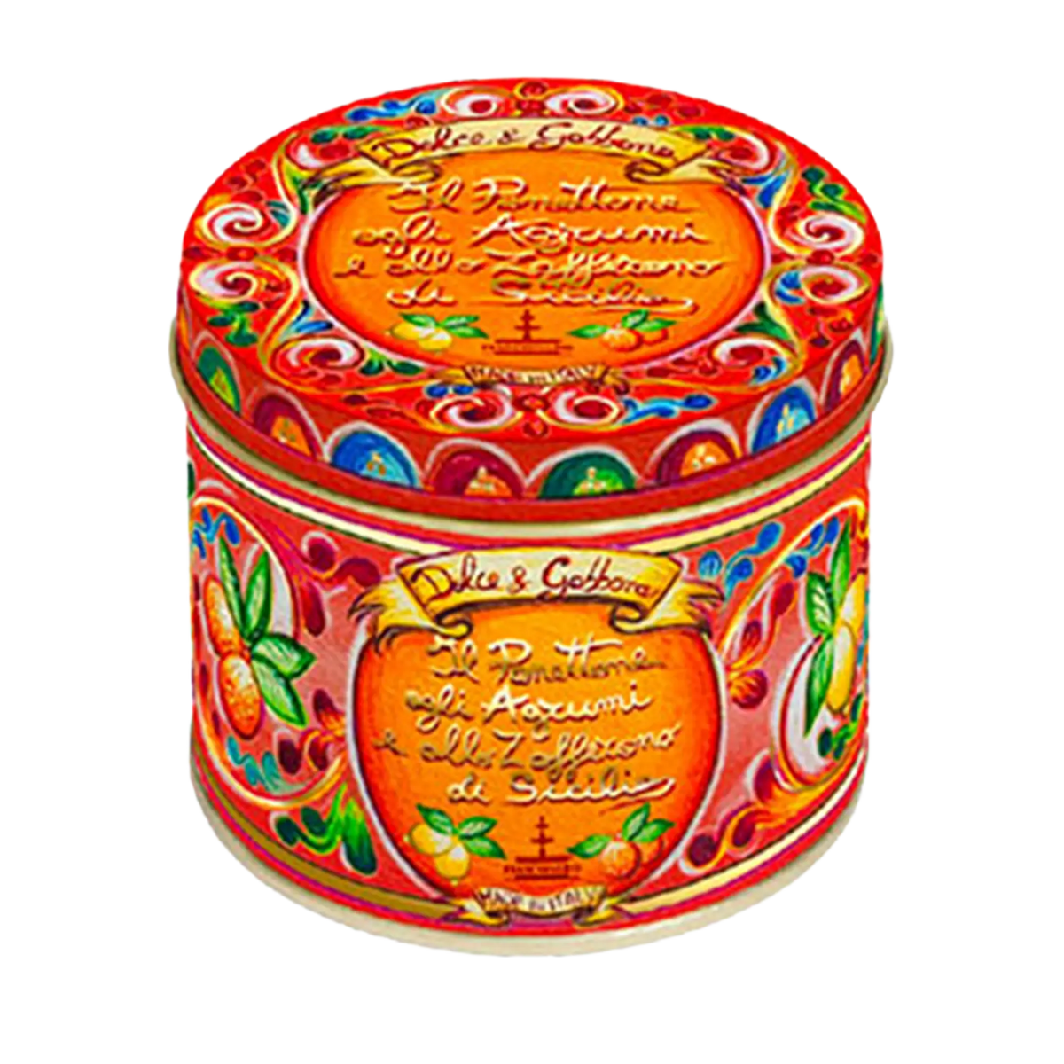 Panettone Zitrus & Safran Dolce & Gabbana Rot – Dose