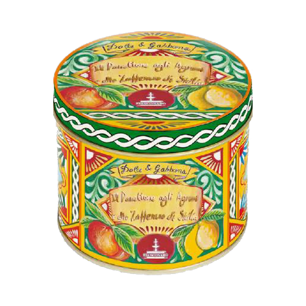 Panettone Zitrus & Safran Dolce & Gabbana Grün – Dose