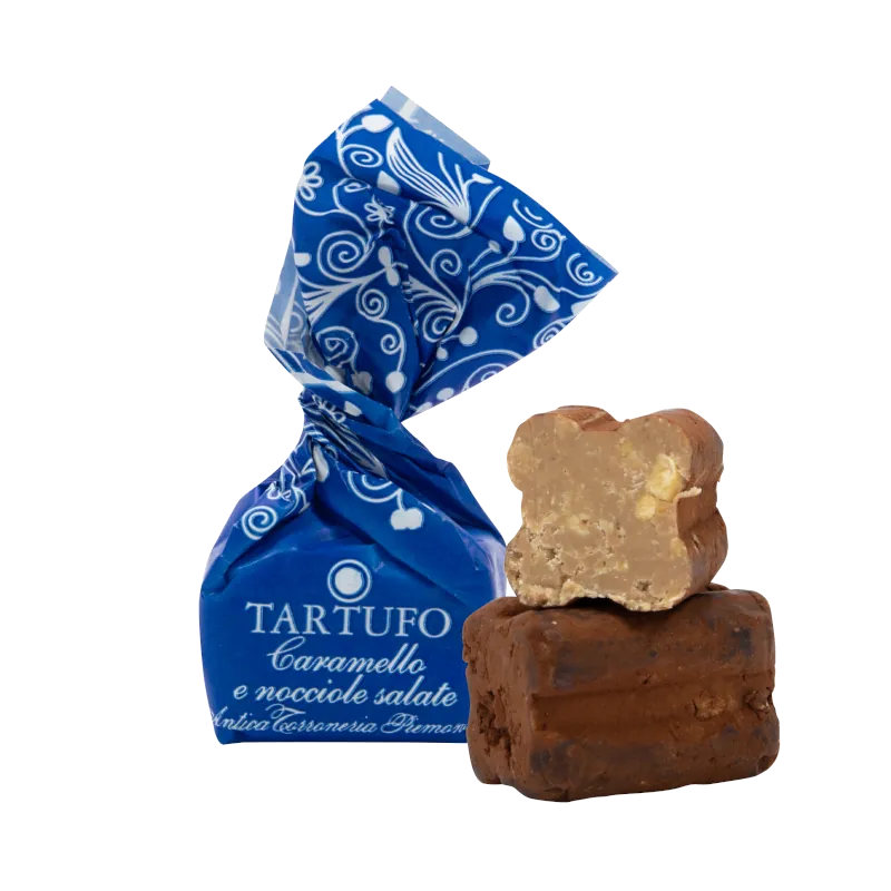 Tartufi dolci Caramello e Nocciole Salate