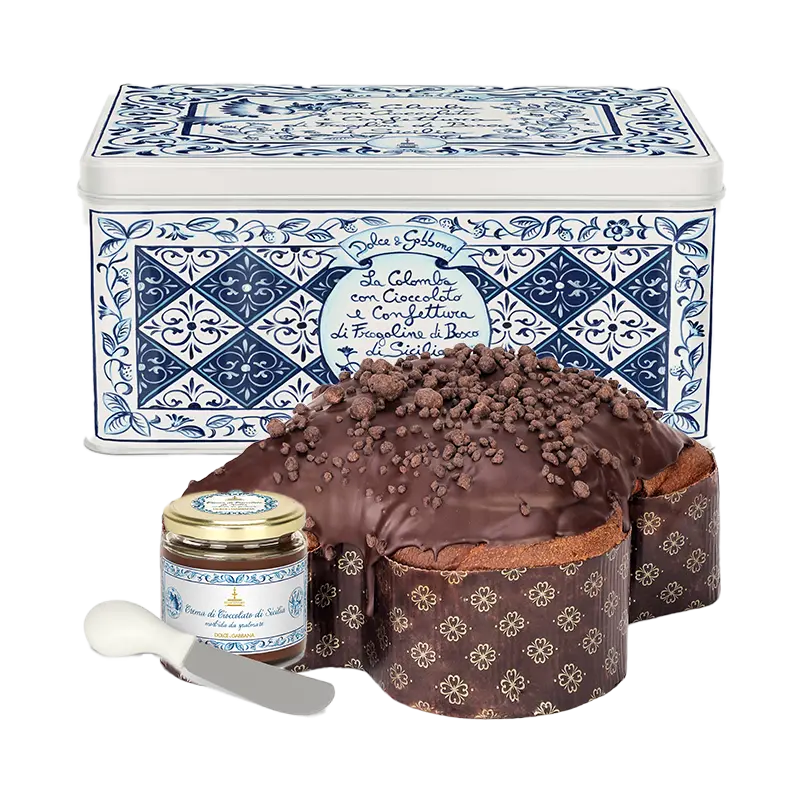 Fiasconaro La Colomba Con Cioccolato E Confettura Di Fragoline di Bosco Dolce & Gabbana Blu