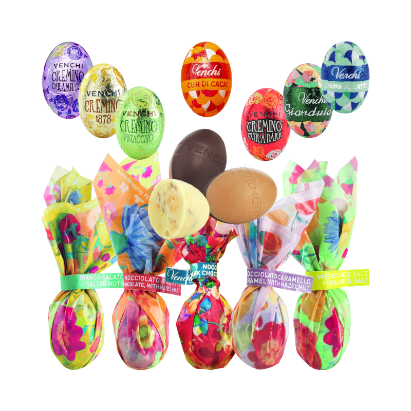 Venchi Schokoladen Ostereier Nest klein
